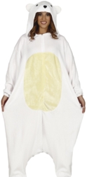 Isbjørn kostume til voksne