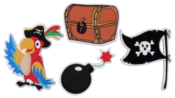 Pirat konfetti i træ