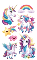 Enhjørning tatoo - Unicorn