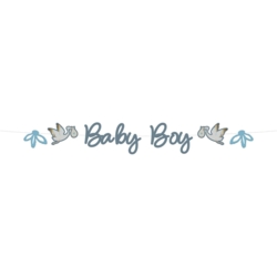 Baby Boy tekst-banner - Blooming
