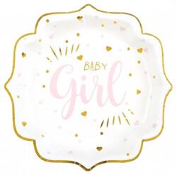 Baby Shower Paptallerken - Girl