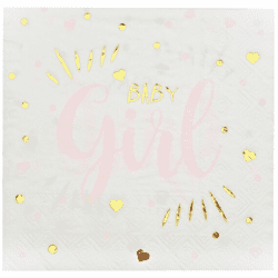 Baby Shower servietter - Girl