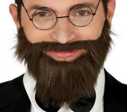 Fuldskæg i brun med elastik