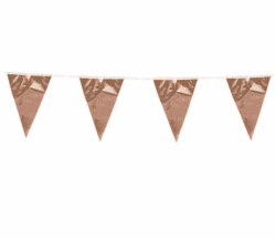 Flagbanner i rosegold