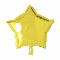 Stjerne folieballon Gul