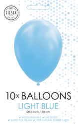 Ballon Lyseblå 10 stk