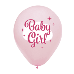 Baby Girl Balloner 8 stk.