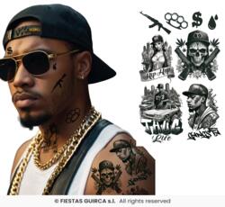 Falske Tatoveringer - Gangster