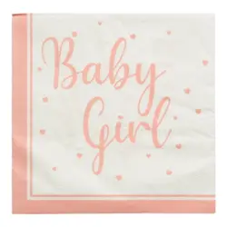 Baby shower servietter - Baby Girl