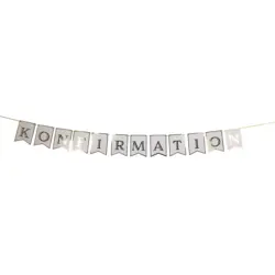 Konfirmation Banner med guld skrift