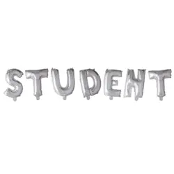 Student folieballon - sølv