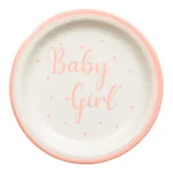Baby shower paptallerkener - Baby Girl