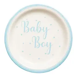Baby shower paptallerkener - Baby Boy