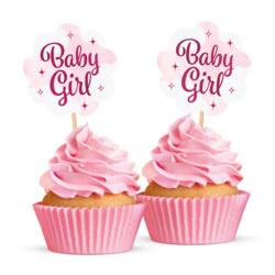 Baby Girl cupcake picks