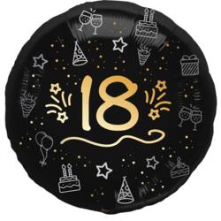Folieballon 18 år - Shining Glam