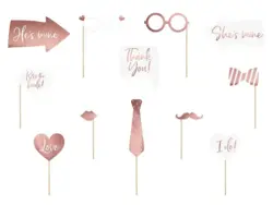 Bryllups Foto selfie sticks i Rosegold