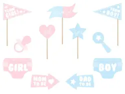 Gender reveal Foto props