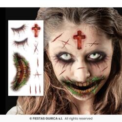 Sår og Ar tattoo - Zombie face