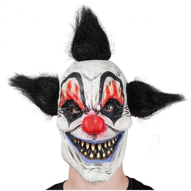 Professor hagl deltage Køb Klovne maske Crazy Clown hos gag.dk