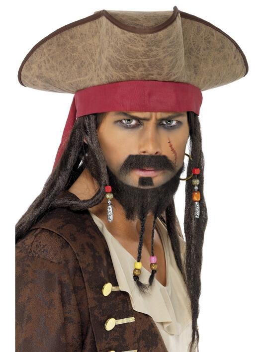 Pirat hat med hår