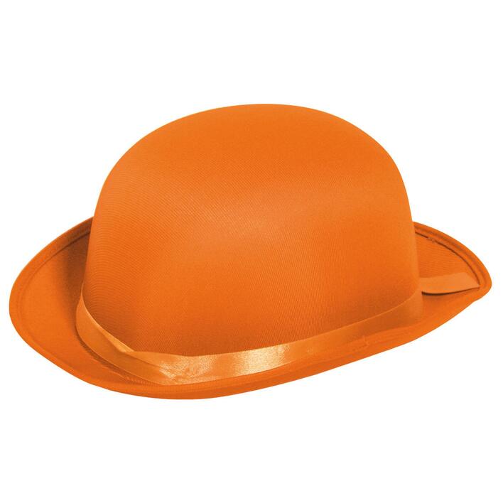 Orange Bowler hat