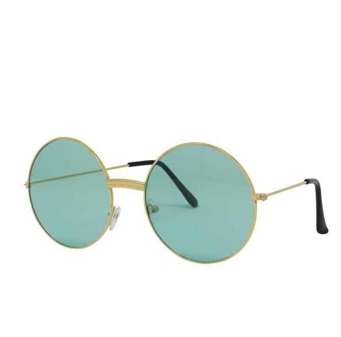 Hippie Briller med guldfarvet metalstel og store glas