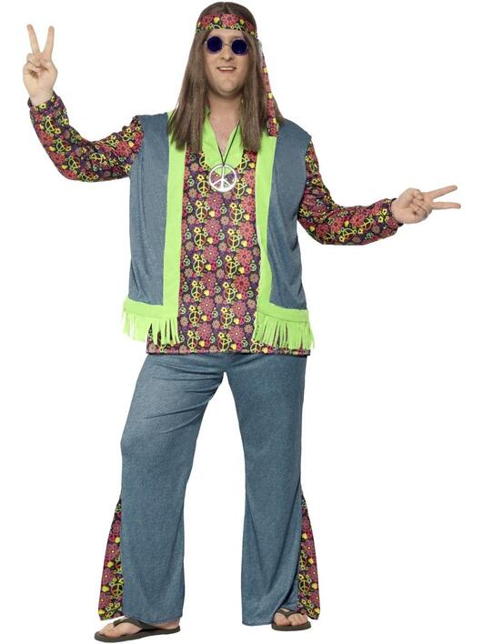 Hippie Mand Kostume
