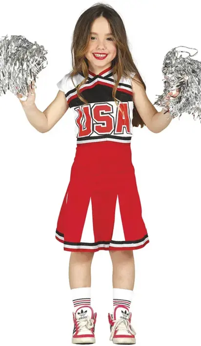 Cheerleader pige kostume