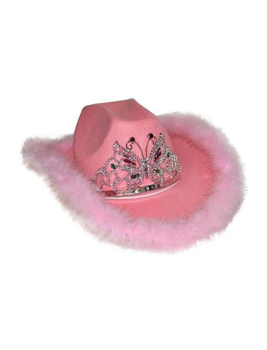 Cowboy Hat Pink med diadem