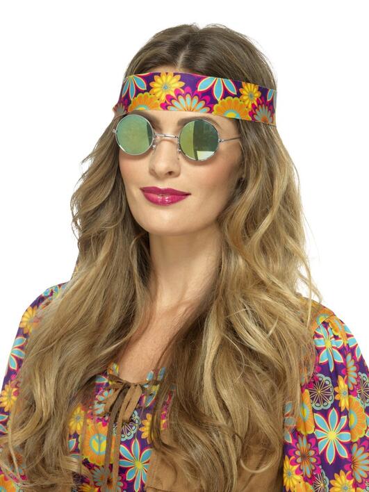 Hippie briller med spejleffekt