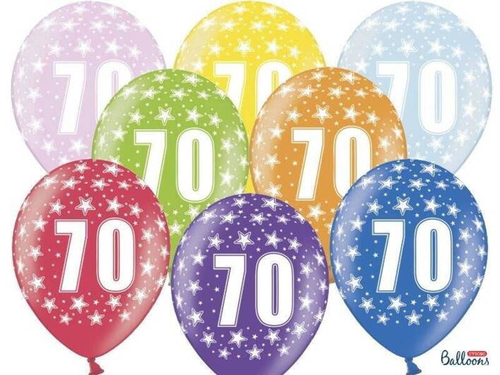 70 Års Fødselsdags balloner