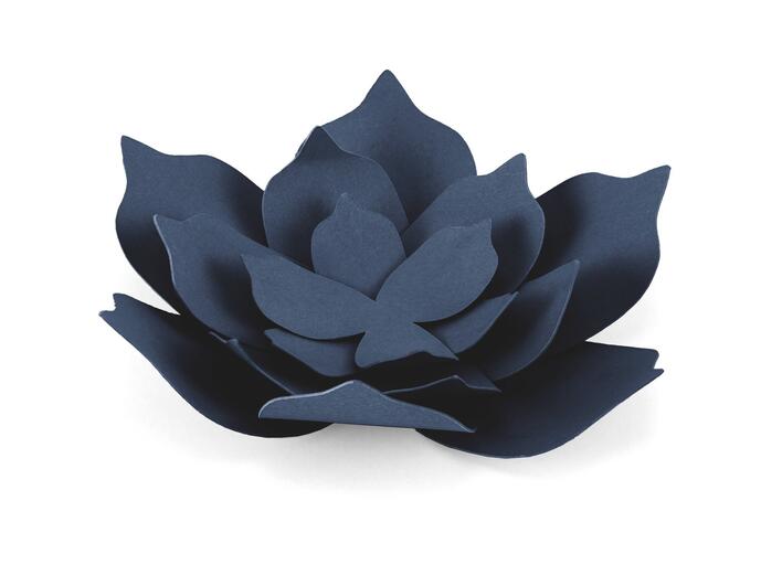 Blomster dekoration blå
