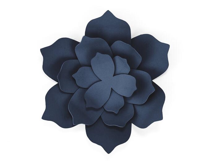 Blomster dekoration blå
