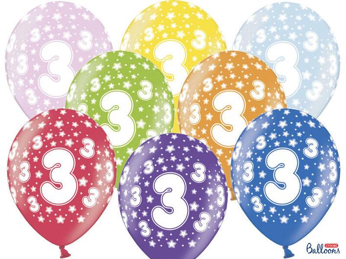 3 Års Fødselsdags ballon