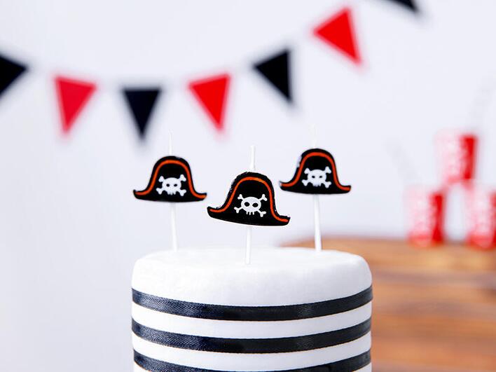 Fødselsdagslys Pirat hatte