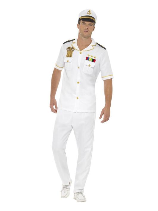 Kaptajn Kostume Hvid