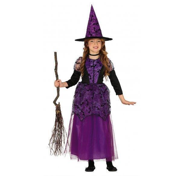 Hekse kostume i Lilla