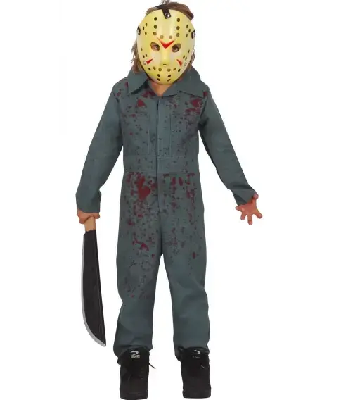 Jason Halloween kostume Dreng