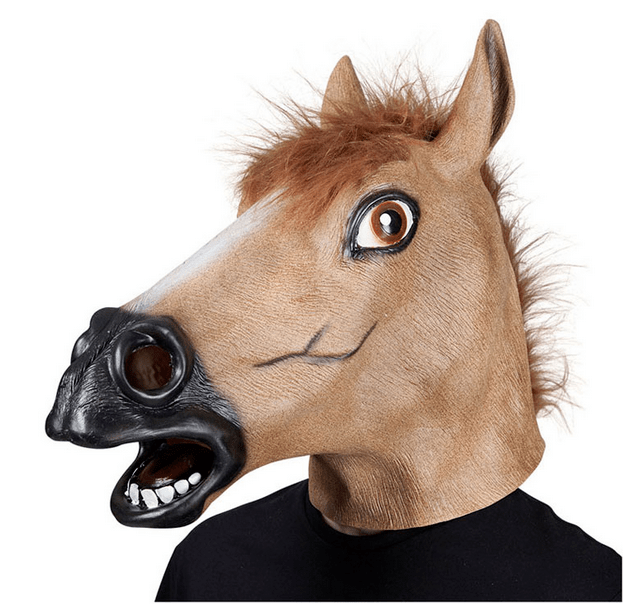 Heste Latex Maske