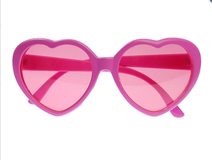 Hjerte briller, pink