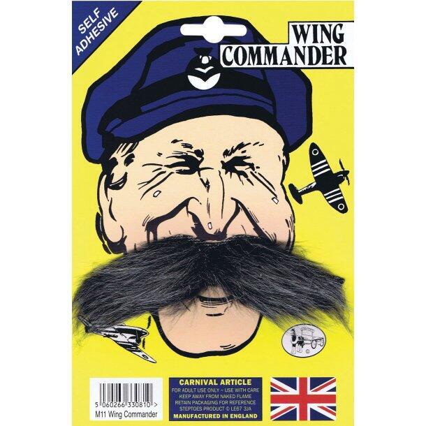 Wing Commander overskæg selvklæbende