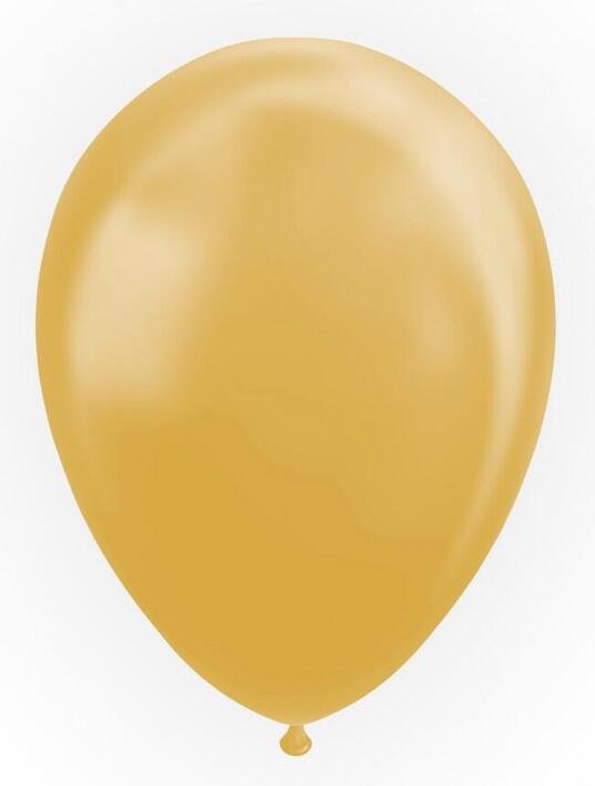Ballon Metallic guld, 10 stk