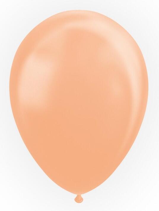 Ballon perlemor ferskenfarve 10 stk