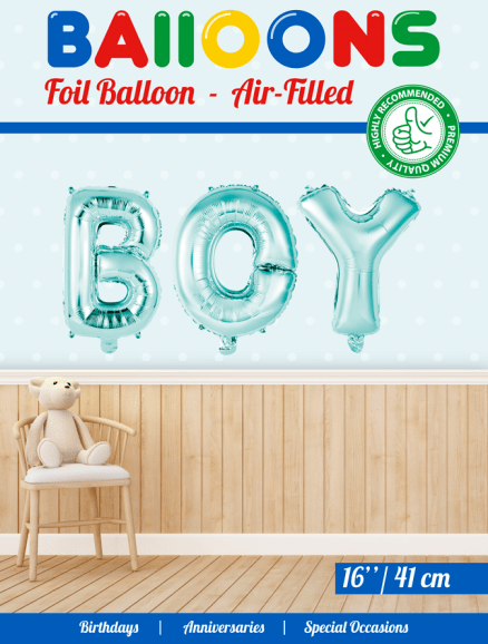Folie ballon BOY 41 cm