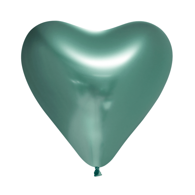 Ballon Hjerte Mirror grøn