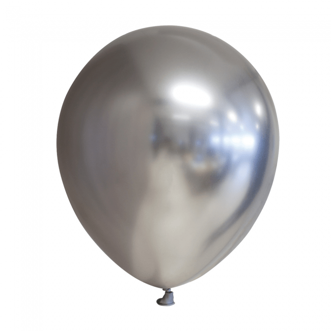 Ballon ø 30 cm - mirror- Sølv