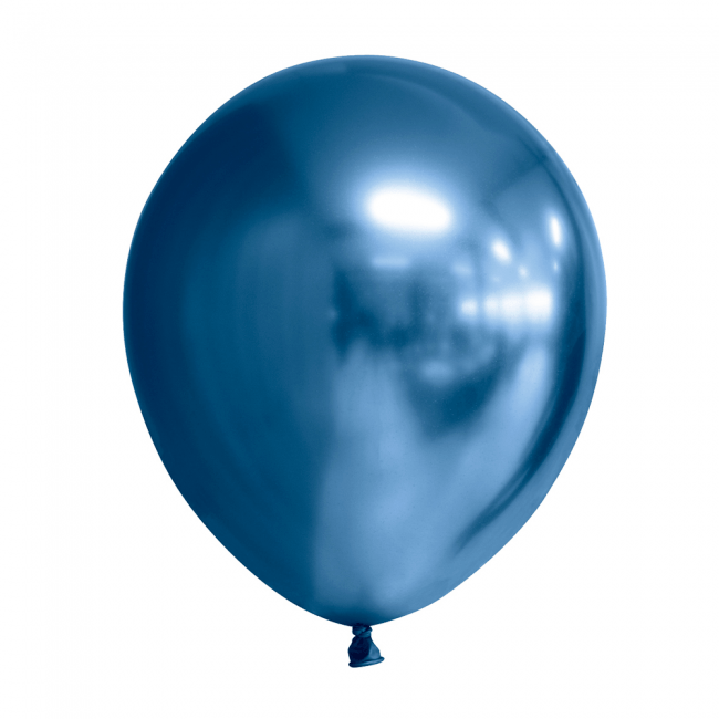 Ballon ø 30 cm - mirror- Blå