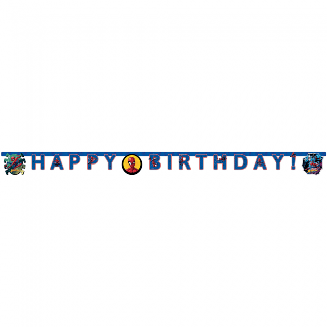 Spiderman Happy Birthday banner