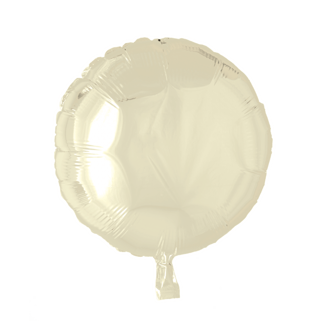 Folieballon Rund ELFENBEN 46 cm