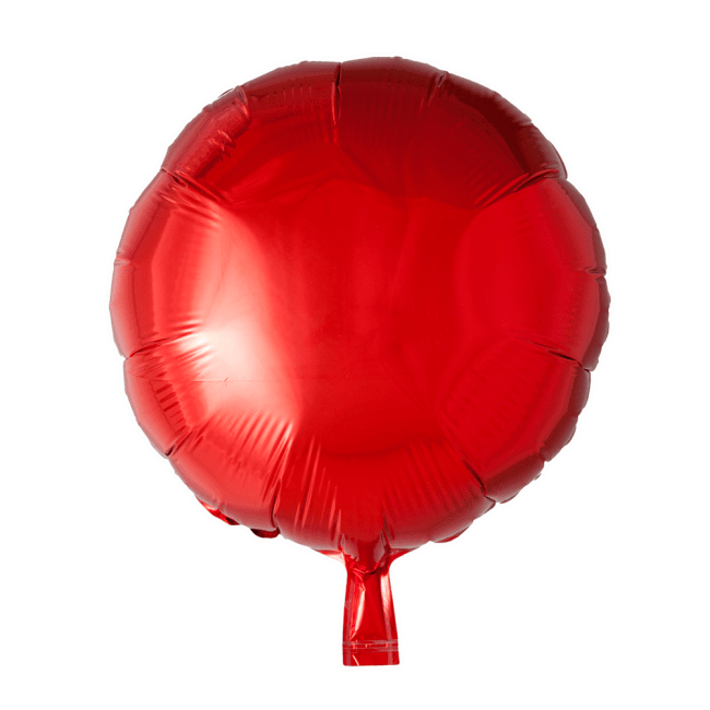 Folieballon Rund RØD 46 cm
